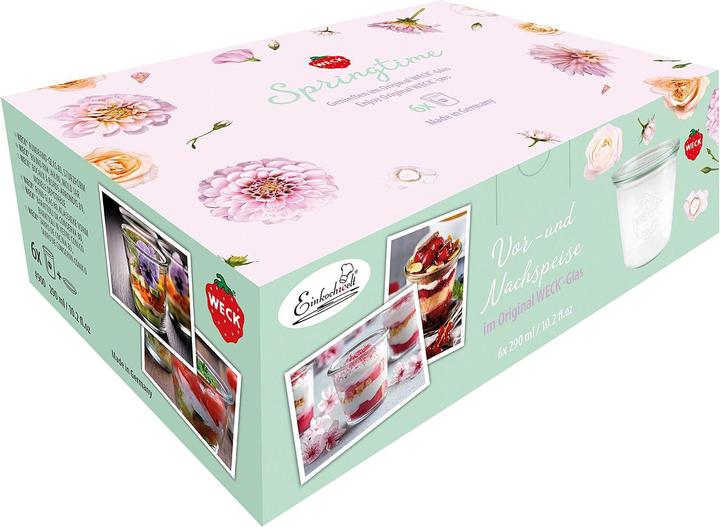 Weck Weck-Glas 290ml Springtime 6er (6 Stk., 0.29 l)