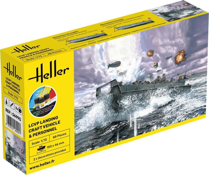 Image du produit Heller STARTER KIT LCVP Bateau de débarquement + Figures