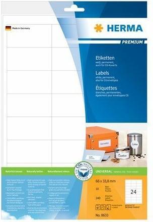 Productafbeelding HERMA Universele etiketten A4
