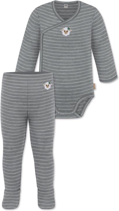 Immagine prodotto Normani Body avvolgente baby merino a maniche lunghe "Kaitaia" e pantaloni baby merino "Silverdale" - 9625 (86)