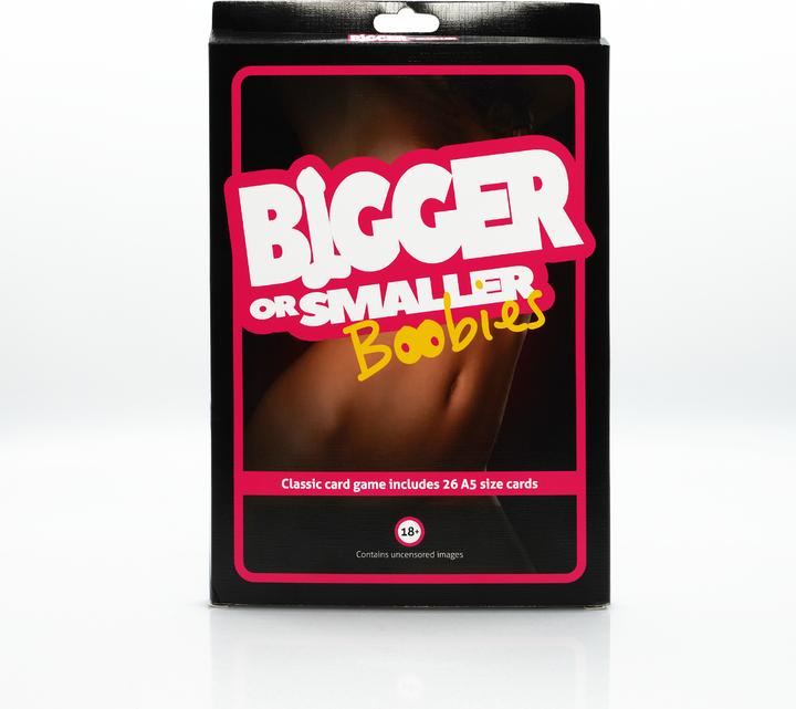 Actual product image Play Wiv Me "Bigger or Smaller: Boobies" - Funny card game for adults, 26 cards (Deck of cards, English)