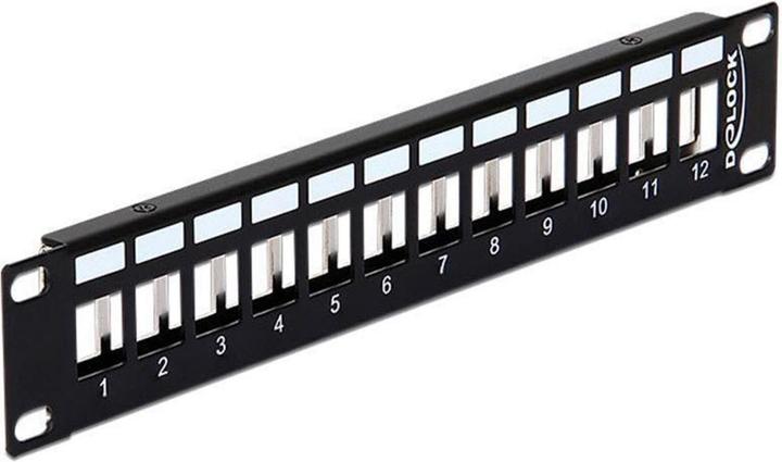 Delock Pannello patch 12 porte 10", metallo
