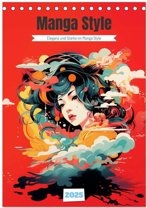 Image du produit Manga Style (calendrier de bureau 2025 DIN A5 vertical), calendrier mensuel (A5, Allemand)