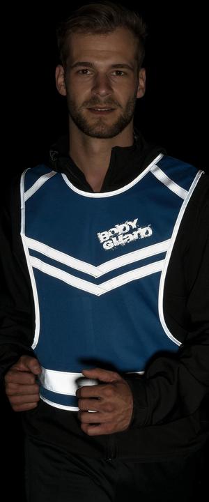 Actual product image SafetyMaker Running vest with reflector blue size L/XL (L, XL)