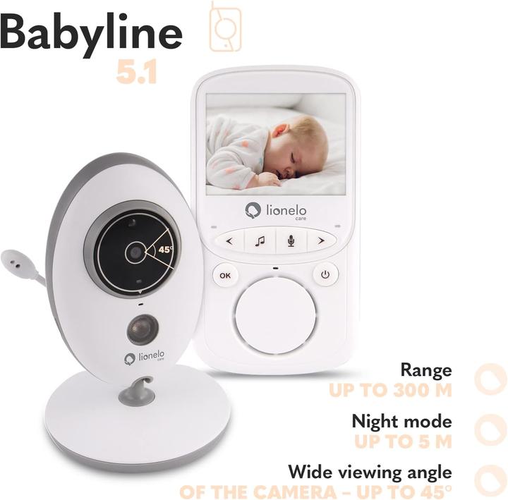 Produktbild Lionelo LOC-Babyline 5.1 (Babyphone mit Kamera, 300 m)