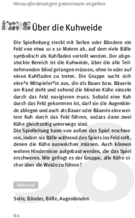 Produktbild Die 50 besten Spiele für Gemeinschaft und Frieden für 8- bis 12-Jährige (Deutsch, Daniel Seiler, 2025)