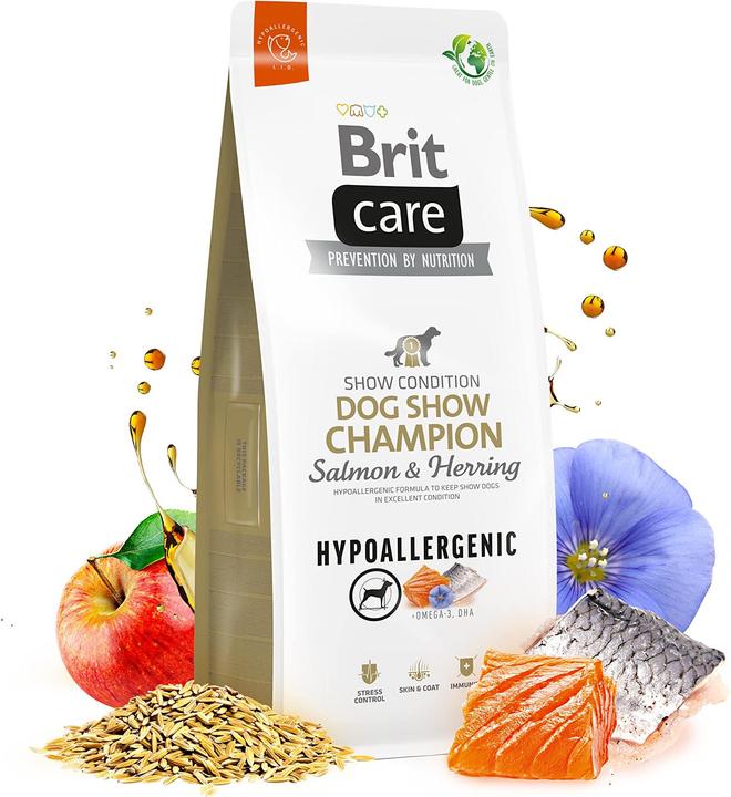Produktbild Brit Care Hypoallergenic Adult Dog Show Champion Lachs & Hering - Hundetrockenfutter - 3kg (Adult, 1 Stk., 3000 g)
