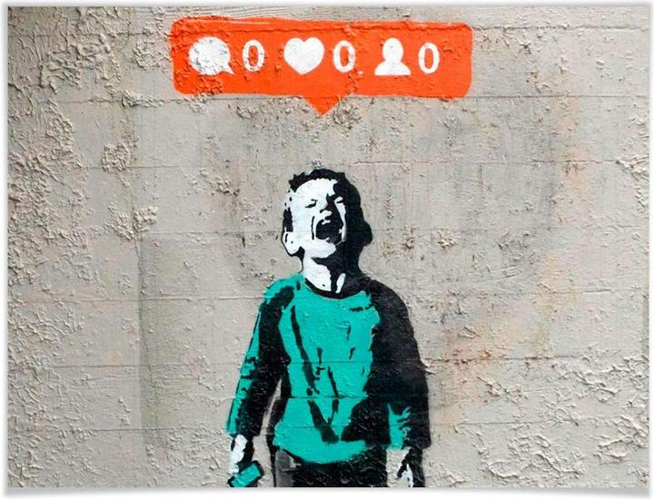 Image du produit Trenddeko Nobody likes me (Personne ne m'aime) (40 x 30 cm)