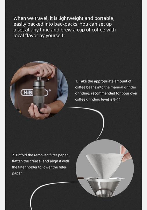 Produktbild HiBREW S1 Kaffee-Handbrühset (0.50 l)