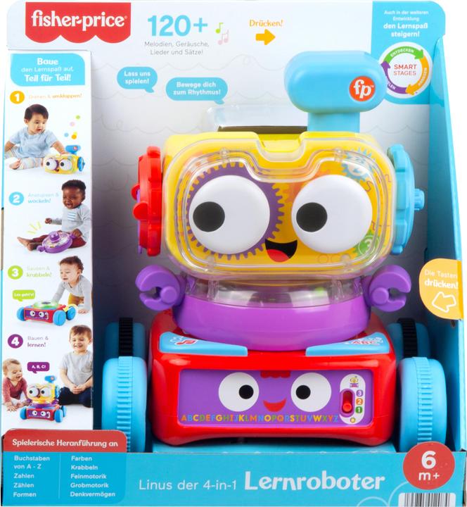 Produktbild Fisher-Price 4-in-1 Lernroboter Linus (Deutsch, Französisch)