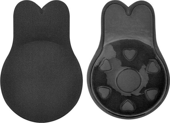 JTI Selbstklebender BH, Brustwarzenabdeckung - S/M Schwarz (Einzelpack, S, M)