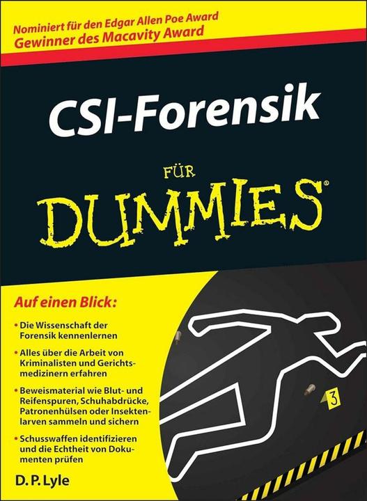 Produktbild CSI-Forensik für Dummies (Deutsch, Douglas P. Lyle, 2008)