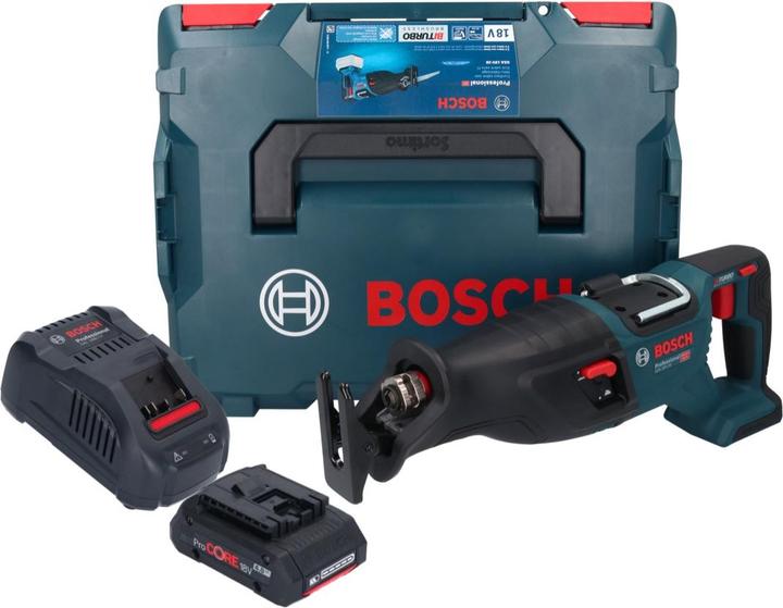 Image du produit Bosch Professional Bosch GSA 18V-28 Scie sabre sans fil 18 V BITURBO Brushless + 1x batterie ProCORE 4,0 Ah + chargeur
