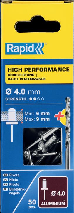 Actual product image Rapid Universal blind rivet Ø 4.0 x 12 mm