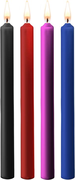 Produktbild Ouch! Teasing Wax Candles Large - Parafin - 4-pack - Mixed Colors