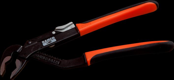 Immagine prodotto Bahco Pinze per pompe dell'acqua ERGO con snodo scorrevole e manico bicomponente, brunite 250 mm (250 mm)