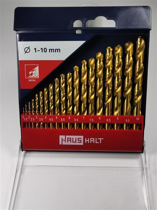 DIY HSS TWIST DRILL SET 19PCS TITANIUM 1-10MM (Ø1-10mm)