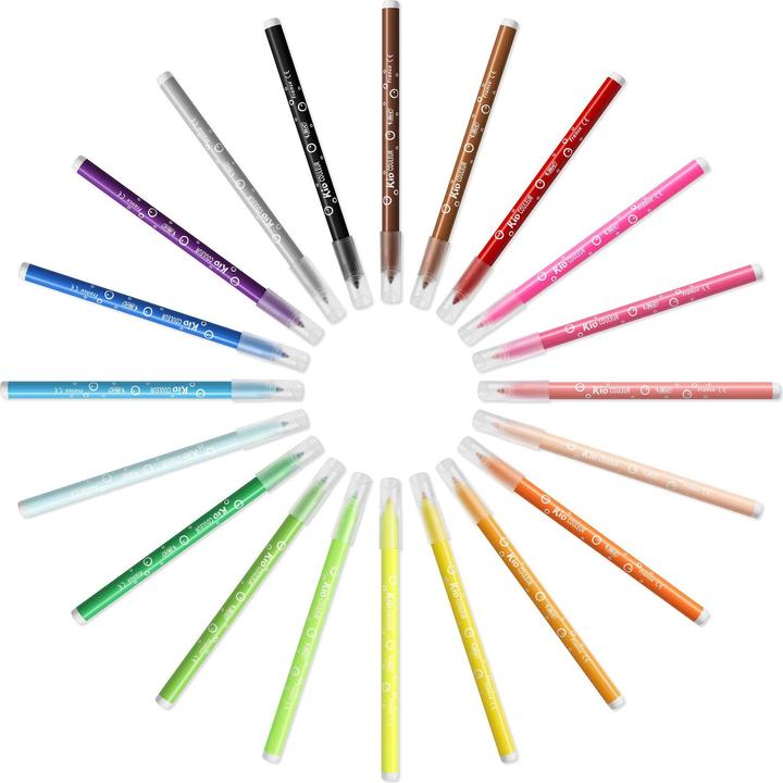 Actual product image Bic Kids Fibre-tip pens Kid Couleur (Multicoloured, 24 x)