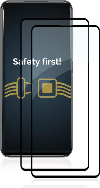 Actual product image Savvies Full-screen armoured glass screen protector (2 Piece, Xiaomi Redmi Note 10 5G)