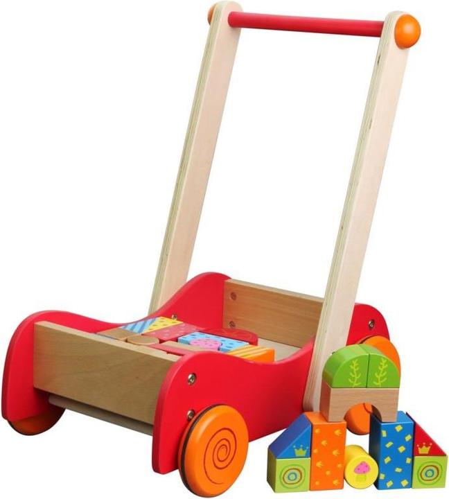 Produktbild Lelin Lauflernwagen mit Bausteinen