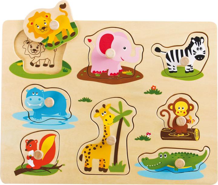 Spielba Puzzle d'animaux sauvages avec Griffli