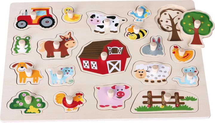 Actual product image Spielba Animals with handle (19 pieces)