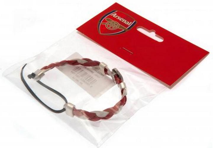 Actual product image Arsenal FC Slip-on bracelet PU alloy (16 cm, 100% synthetic material)