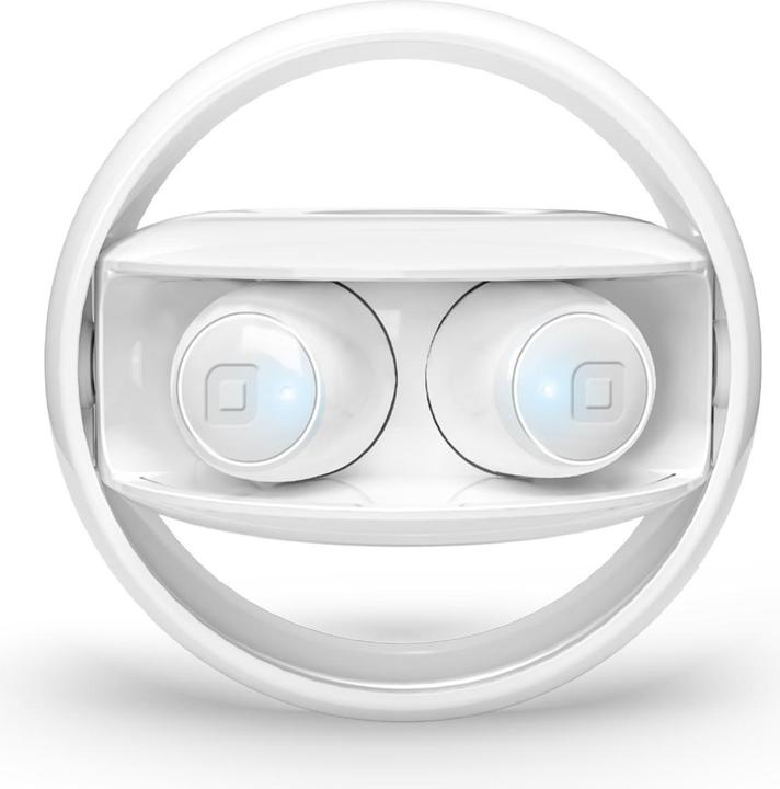 Produktbild SBS TWIN SPIN Kopfhörer mit 350mAh Ladestation white (6.50 h, Kabellos)