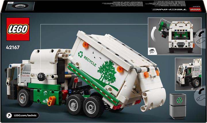 Immagine prodotto LEGO 42167 Camion della spazzatura elettrico Mack® LR (42167, LEGO Technic)