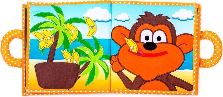 Produktbild Piqipi Quiet Book Stoffbuch Monkey Edition (Multilingual)