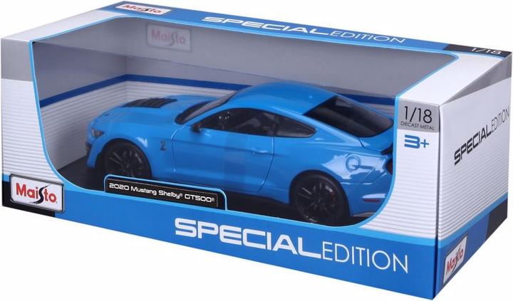 Actual product image Maisto Mustang Shelby GT500 2020 1/18 blue