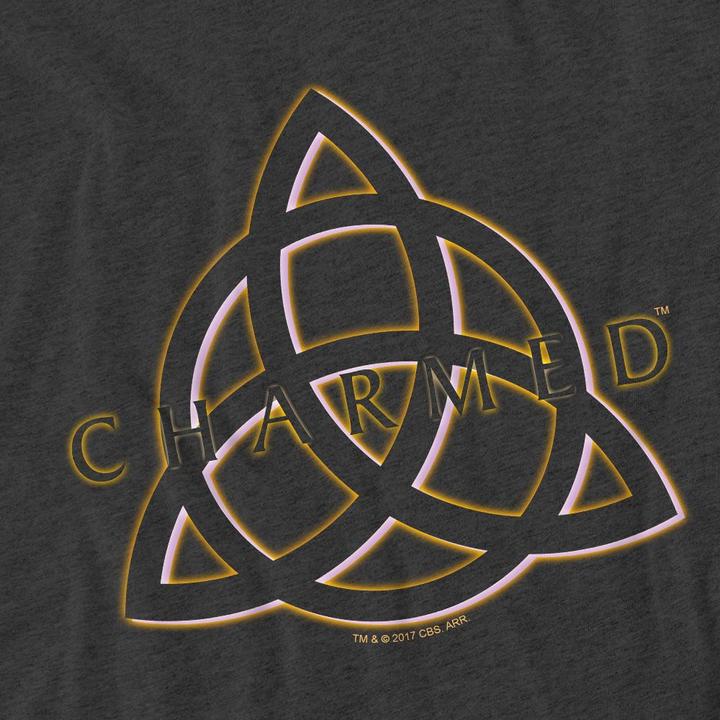 Actual product image Charmed Unisex Adult Triple Linked Logo T-Shirt (3XL)