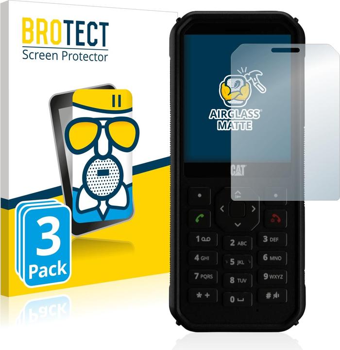 Produktbild BROTECT AirGlass Panzerglasfolie Matt (3 Stück, Cat B40)