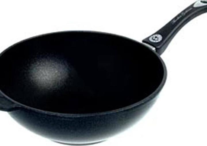 Produktbild AMT Induktions-Wok ø28cm, H: 11 cm m. Stiel (28 cm, Wok Pfanne)