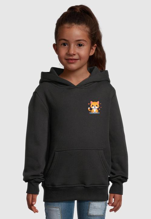 Produktbild Merchcode Kids Cute Cat - Basic Hoody - 184763 (134)