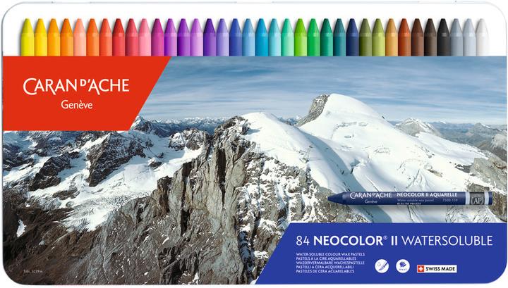 Actual product image Caran d'Ache Neocolor II Aquarelle Metallschachtel (Multicolor, 84 x)