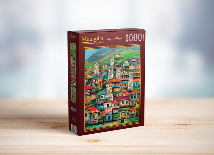 Actual product image Magnolia Puzzle 1000 pieces Beautiful Village (1000 pieces)
