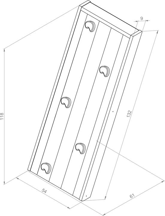 Actual product image Axi Climbing Wall Grey/White