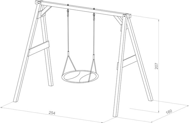 Produktbild Axi Nestschaukel Summer Grau/weiss