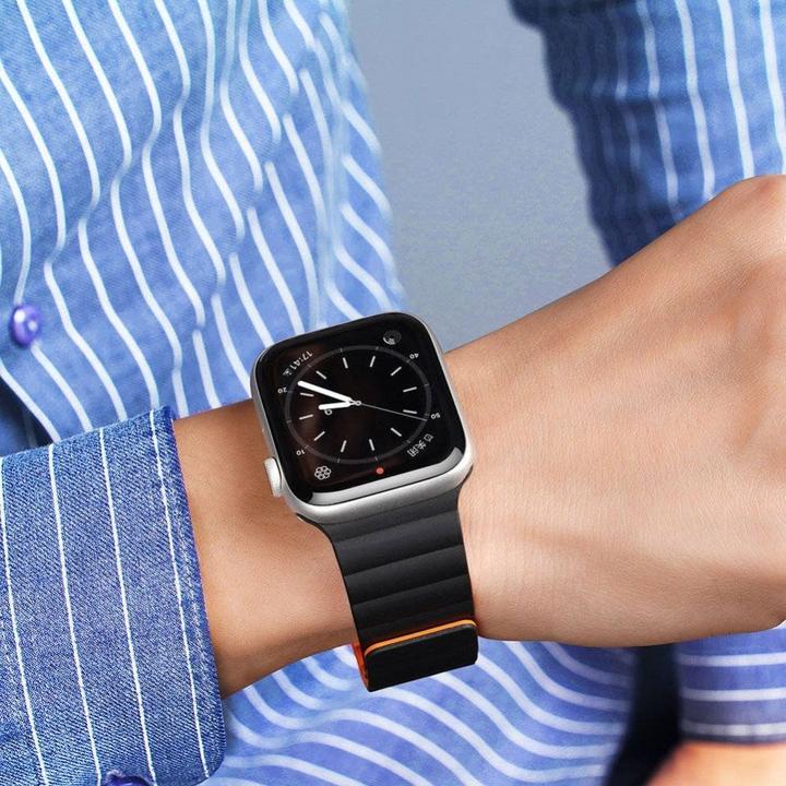 Actual product image Dux Ducis magnetic strap watch strap 7/6/5/4/3/2 (40 mm, 38 mm, 41 mm, Silicone)
