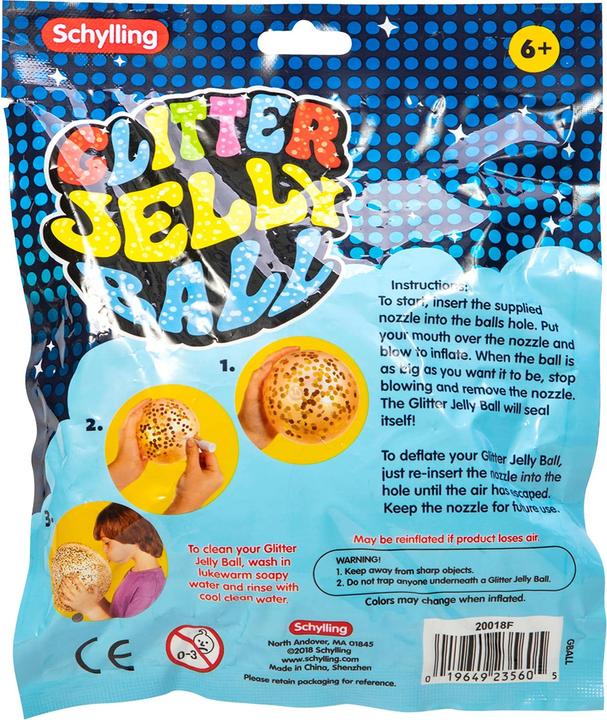 Schylling Palla di gelatina glitterata Jumbo