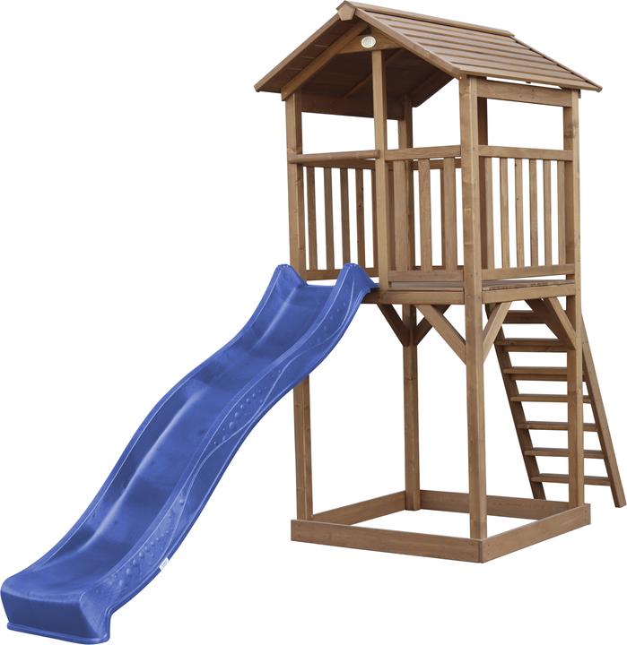 Axi Torre da gioco Beach Tower Marrone - Scivolo Blu
