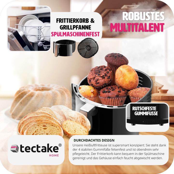 Actual product image tectake Hot air fryer Mika