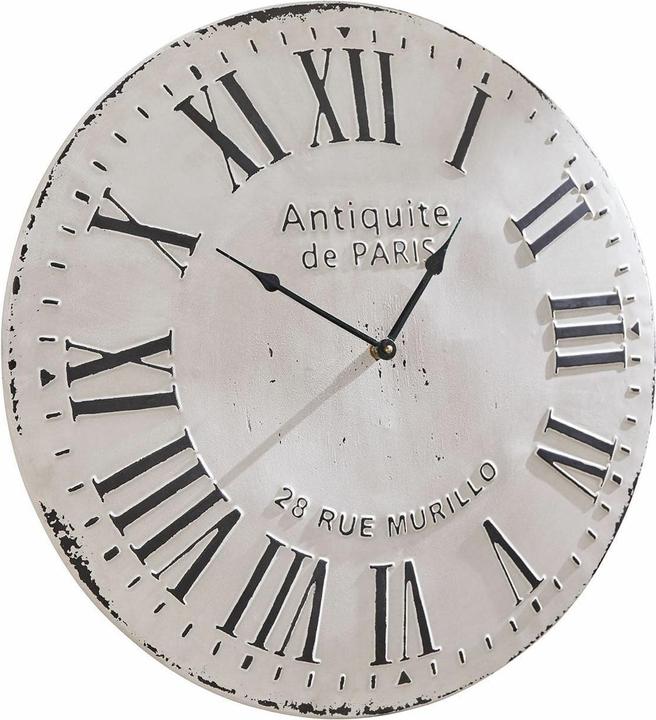 Produktbild Loberon Uhr Rue Murillo antikweiss/schwarz (57 cm)