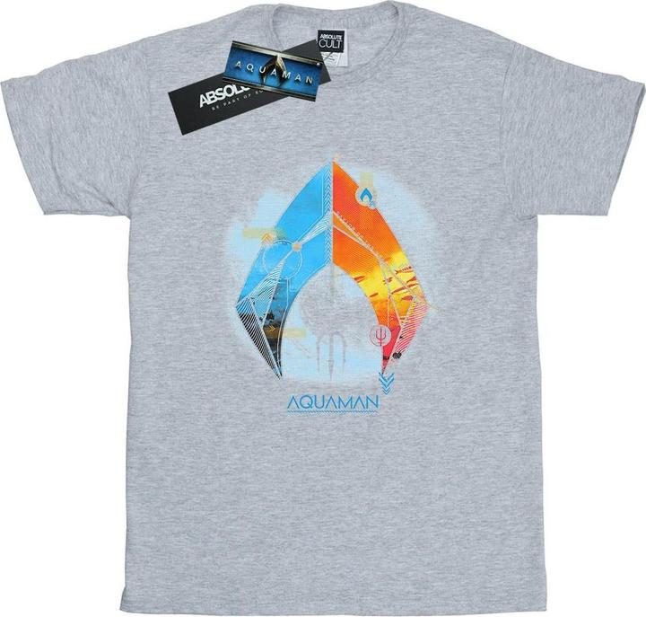 Aquaman Tropical Logo Baumwolle Boyfriend TShirt (M)