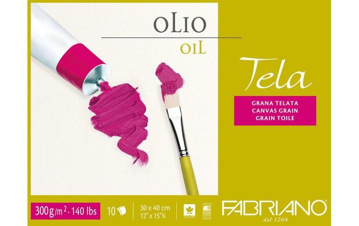 Image du produit Fabriano Bloc de peinture Tela 30 x 40 cm, 10 feuilles (30 x 40 cm)