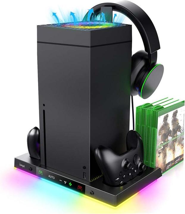 - iPega XBX024S Multifunctional Charging RGB Stand with Cooling for Xbox