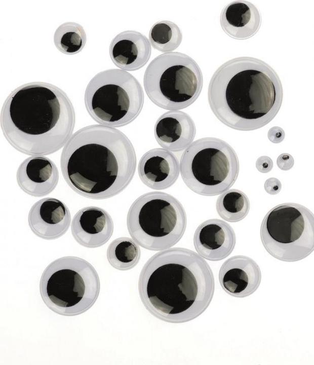 Image du produit Glorex Yeux branlants ronds, assortis. 100pc