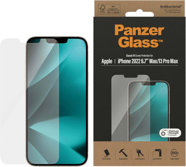 Produktbild PanzerGlass Classic Fit (1 Stück, Apple iPhone 13 Pro Max, Apple iPhone 14 Plus)