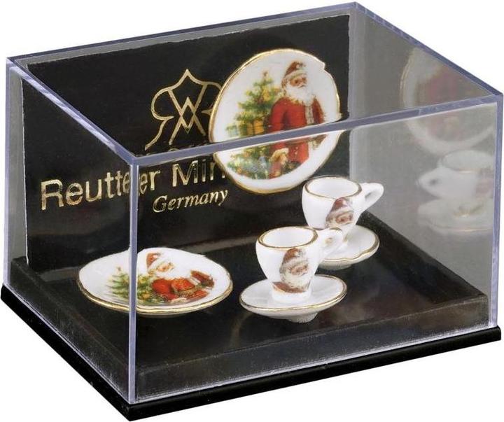 Actual product image Reutter 001.534/5 - Miniature, 2 coffee sets "Father Christmas